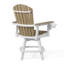 Fauteuil de comptoir pivotant blanc Kevin Adirondack-130679233-130679241