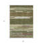 Tapis extérieur lavable abstrait vert olive 9 pi x 12 pi