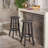 Stylish And Comfortable Acacia Wood Barstool With Rustic Design And Foot Rest