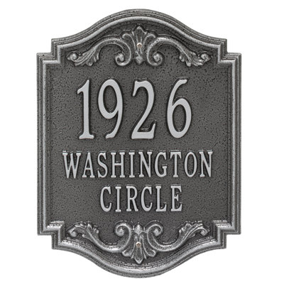 Signature Series 3-Line Wall Address Plaque