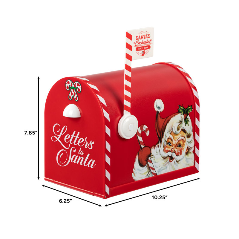 Magic of Christmas 10 in. Santa's Enchanted Mailbox
