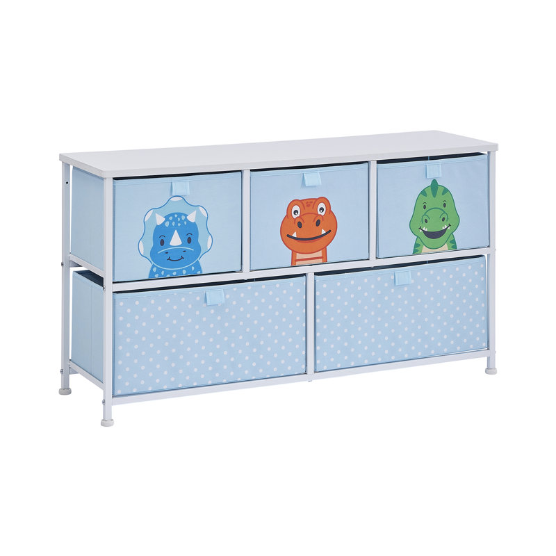 Kids Dinosaur 5 Drawer Storage Chest