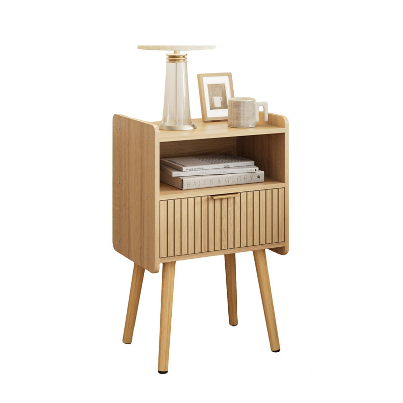 40cm W Manufactured Wood Bedside Table