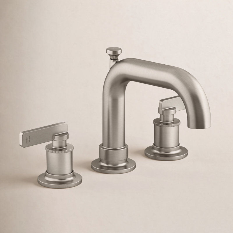 Castia by Studio McGee Deck-Mount Bath Faucet Trim with Diverter, Brushed Nickel