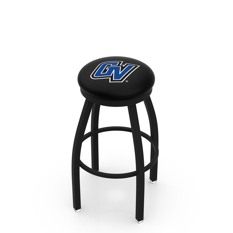 NCAA Swivel 25" Counter Stool, Black Wrinkle, Grand Valley State University