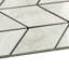 Carreau de mosaïque en porcelaine à motif de chevrons en porcelaine 3 po x 6 po