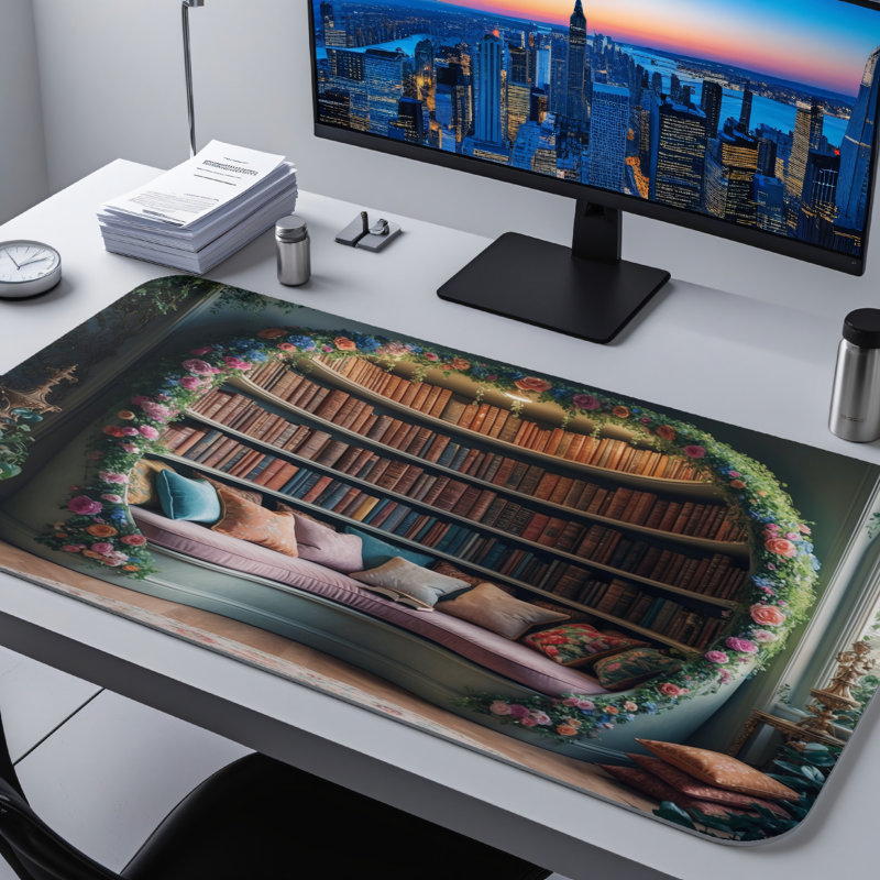 Polyester Desk Pad, 23.6x13.8