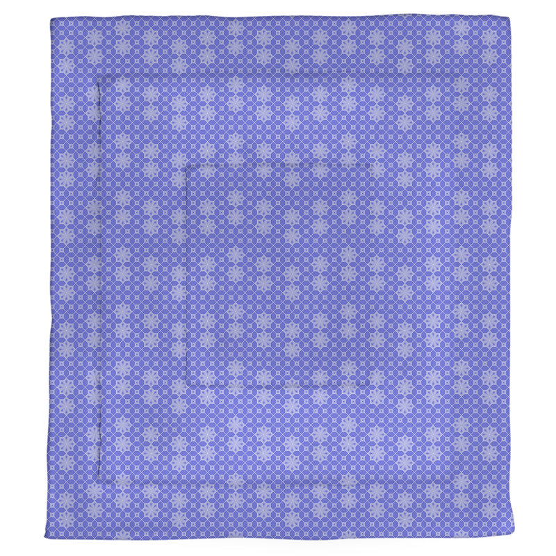 Katelyn Elizabeth Modern & Contemporary Polyester Geometric Shapes Comforter, Twin Comforter, Blue