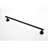 Bathroom 6 Towel Rack Wall Mount - Stainless Steel, Matte Black, Modern Look, Scratch-, Rust-, Quick Installation For Multiple Spaces 6 Piece Fashionable Style, Easy Locations-2028267236
