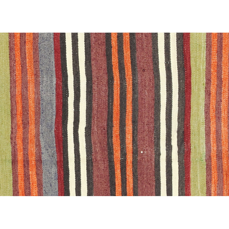 Square One-of-a-Kind 5'1" X 5'4" 1960s Wool Area Rug in
