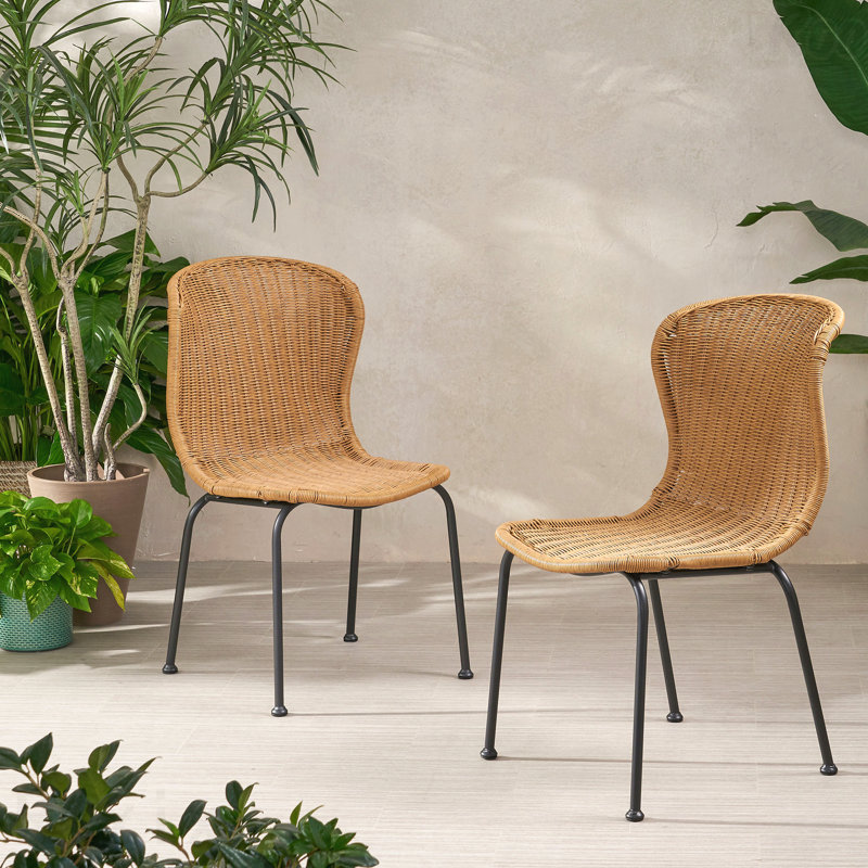 Ensemble de 2 chaises de patio Boho