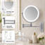 Miroir de maquillage mural lumineux et rechargeable