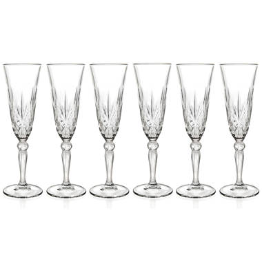 RCR Melodia Crystal Champagne Glass set of 6