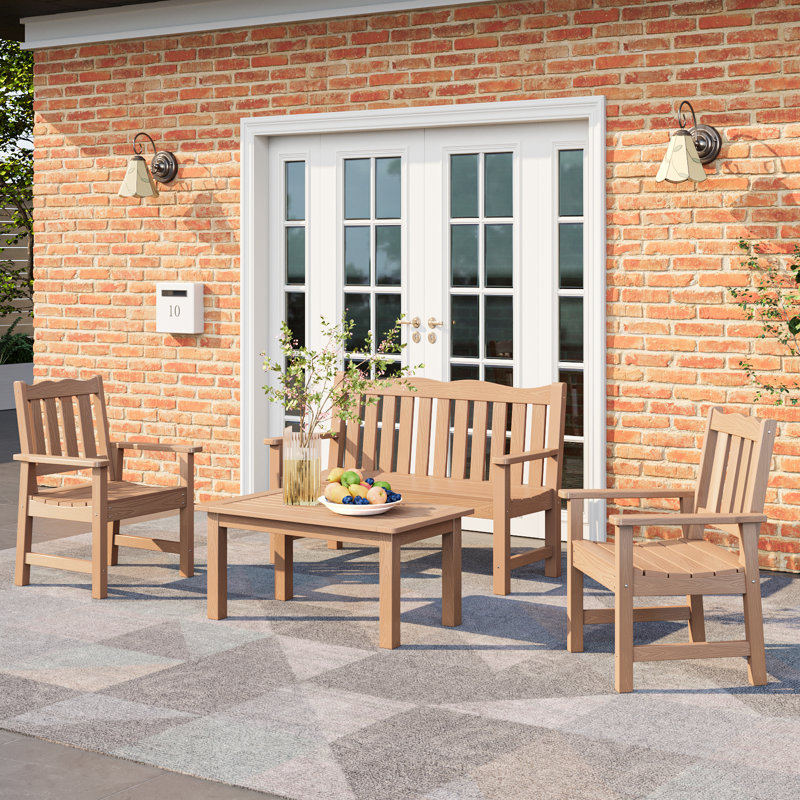 Acequia Rectangular Outdoor Coffee Table , 17.8'' in. W 35.5'' in. D, Teak, Teak