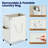 180L Large Laundry Hamper with Wheels, Rolling Laundry Basket,Dirty Clothes Laundry Cart,(White)