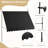 118" Deck Awning With Adjustable Canopy And , For Porch, Window, Door, Black Manual Patio Awning, Uv30+ Fabric Legs, Deck,