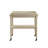 Wooden Kitchen Serving Cart With 1 Open Compartment In Antique White Finish