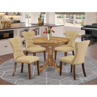 Segers Rubberwood Solid Wood Dining Set