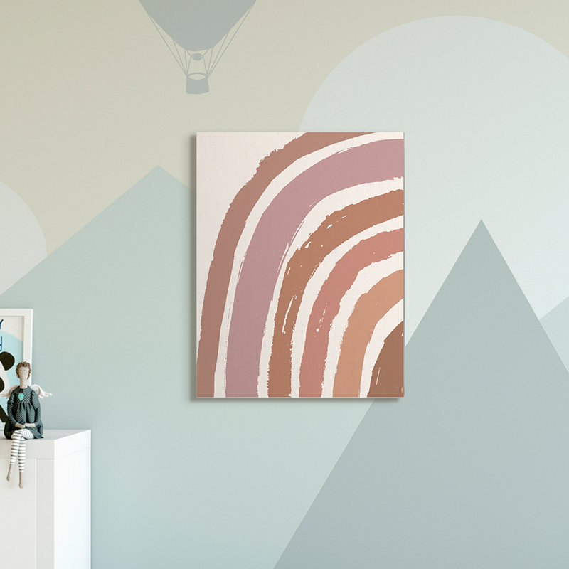 Arc-en-ciel désertique, Toile tendue, H 30 po x l 24 po x P 1,5 po