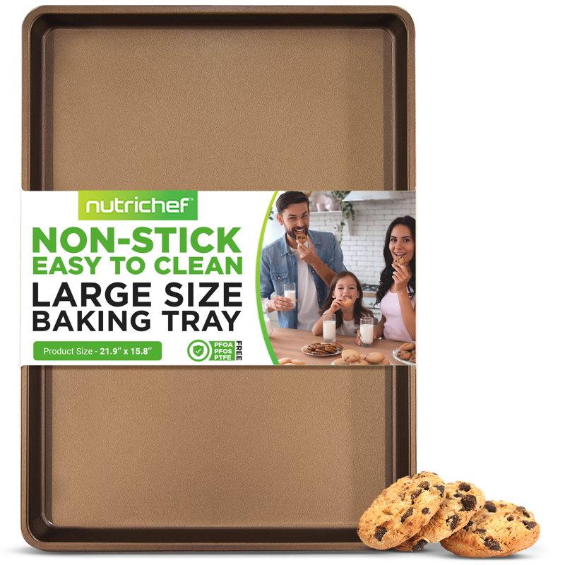 NutriChef Non-Stick Steel Cookie Sheet
