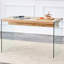 Table basse avec côtés en verre trempé solide et transparent - Coussinets en bas, amplement d'espace pour la décoration des boissons, coussinets à assemblage rapide, magazines de 27,5 pouces de large, grande surface rapide