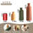 Ceramic Vase Set of 3, Modern Matte Decorative Vases in Neutral Earth Tones, Bottle-Shaped Home Decor for Table, Shelf & Living Room