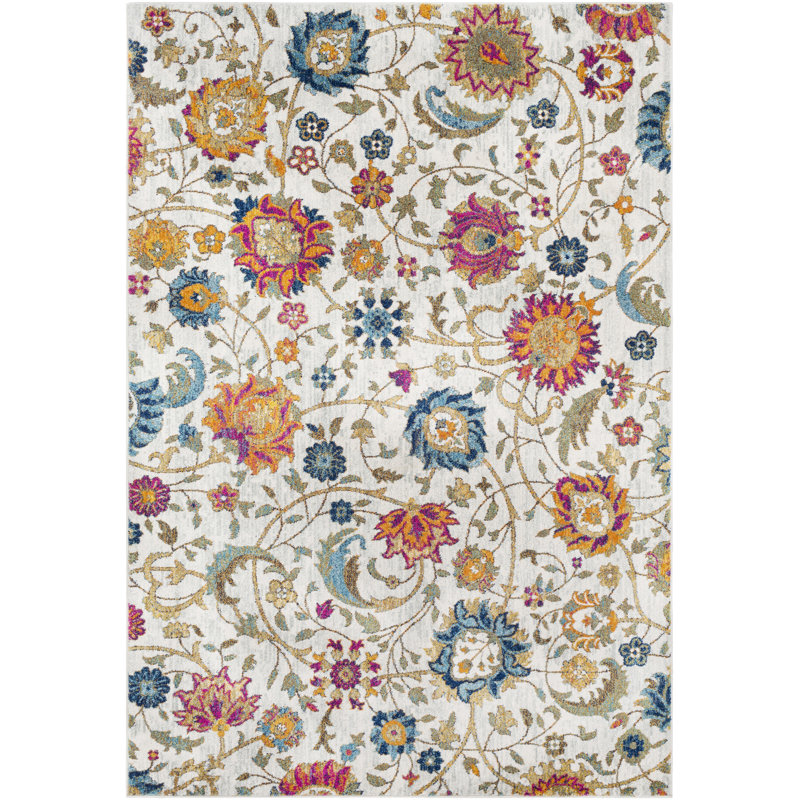 Hillsby Floral Indoor Rug, Rectangle 2' x 3'