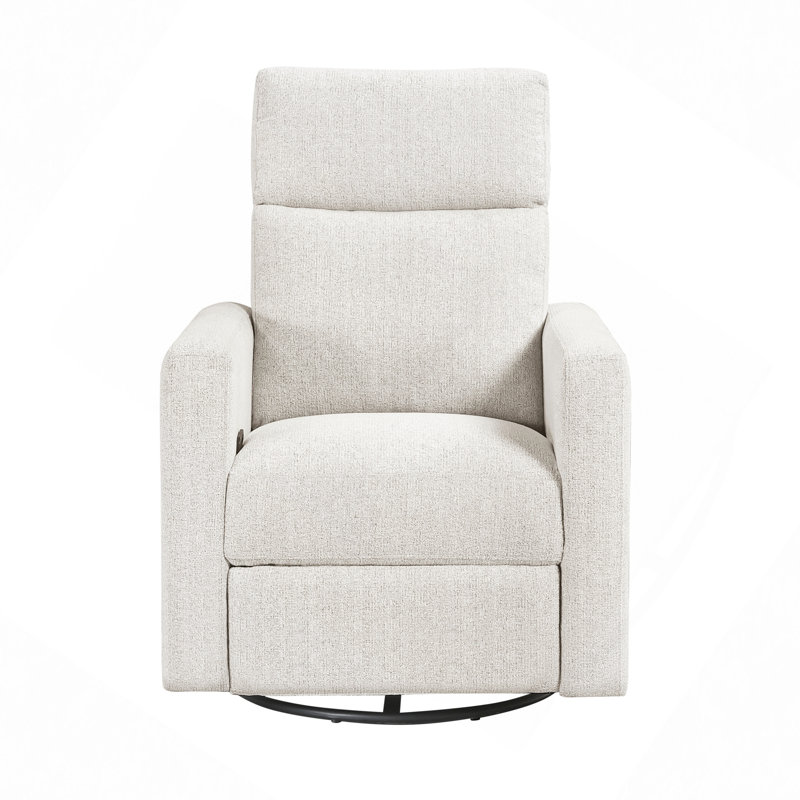 Fauteuil inclinable pivotant confort 1 pièce, Blanc cassé