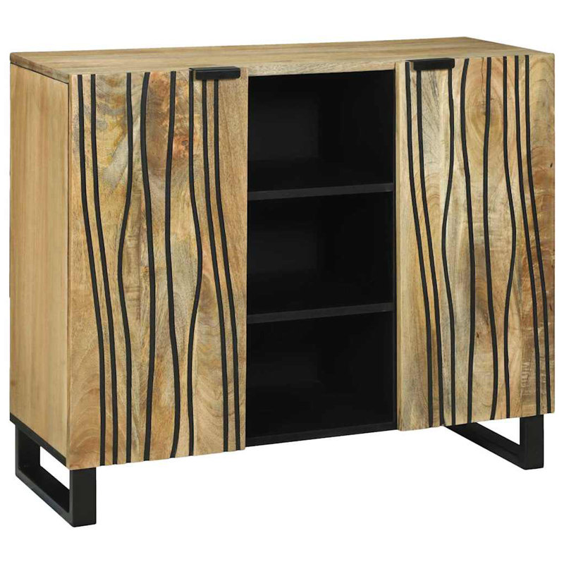 90cm Solid Wood Sideboard