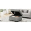 Canapé gris de 67,5 cm (26,6 po) mobile pour le salon et la chambre, doté d'un grand espace de rangement, d'une assise confortable et d'un revêtement en velours côtelé design.
