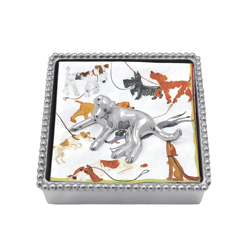 Pet Lovers Labrador Beaded Napkin Box