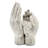 9-Inch Antique Gray Cement Hand Decor Accepting Hands For Indoor Outdoor Planting And Candle Exhibition Arrangement Of 2 Accent Flower Presentation In A Beautiful Way