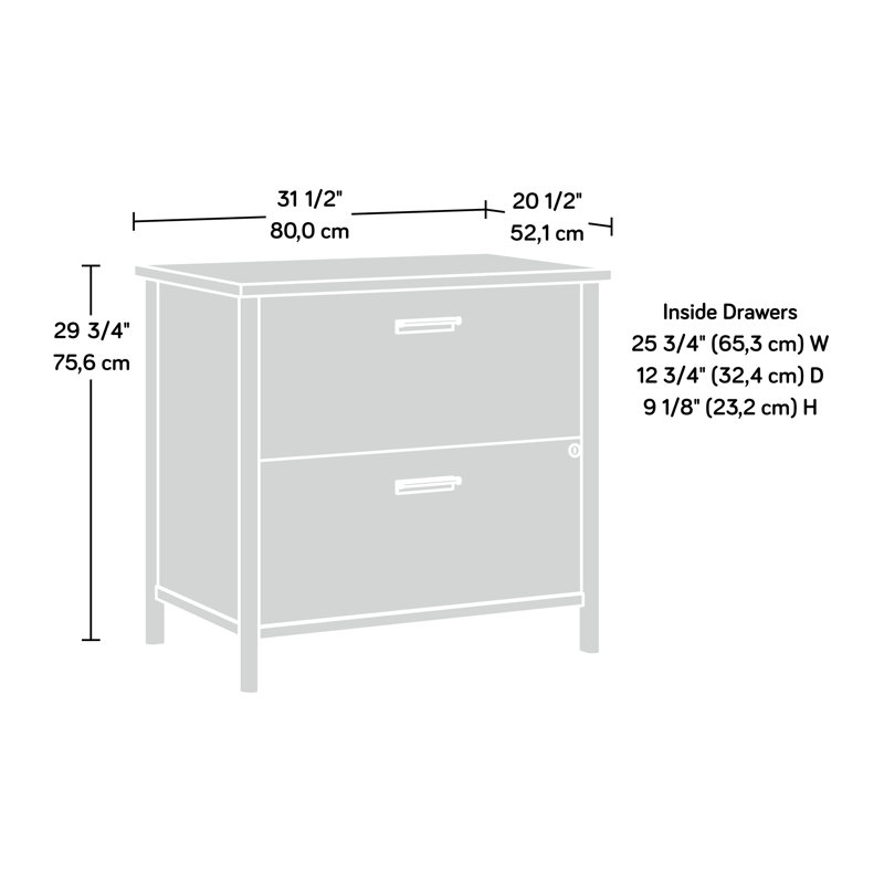 31.5'' Wide 2 -Drawer File Cabinet