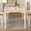 Table de salle à manger en bois de cerisier blanc crème-109663668