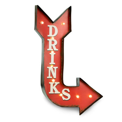 Enseigne lumineuse DEL Drinks