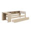 Twin Size Platform Bed Complete With Shelves, Drawers, Charging Outlet, And Fabric-Upholstered Headboard-1149491229-1149491228