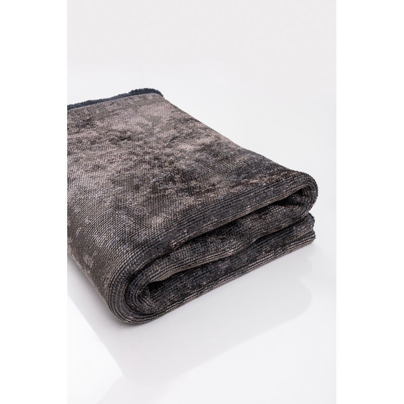 Rapture Gray Abstract Luxury Area Rug, Rectangle 7'10" x 11'2"