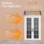 Espiron Optimum 150cm W x 100cm D Polycarbonate Cover Retractable Patio Awning-127299130