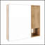Armoire de toilette murale avec miroir, étagères réglables et grand espace de rangement, idéale pour les salles de bains modernes et fonctionnelles.