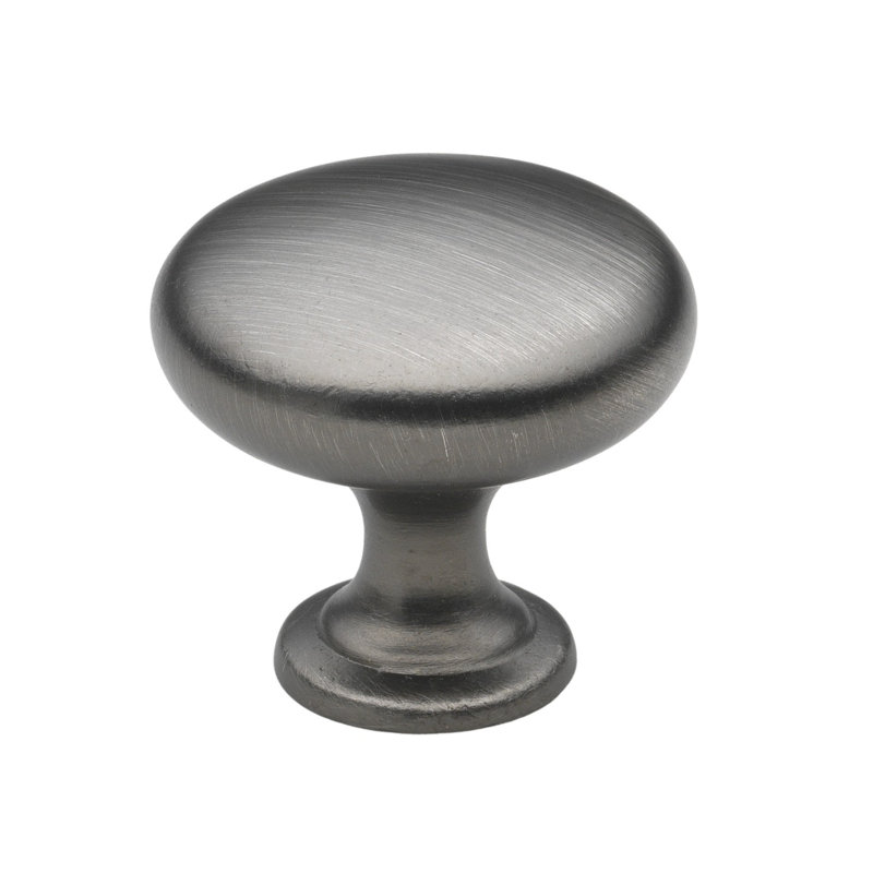 Mushroom Knob, Satin Pewter