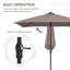 Parasol solaire, parasol de patio à lumière DEL pour table ou base-775398229