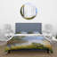 Le bateau sur la berge du lac - Ensemble de housse de couette traditionnel - Microfibre de polyester-138869315