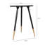 Affaan 62.5cm Sofa Side Table for Living Room, Modern Design Glass Top End Table with Sturdy Metal Legs-1736238949