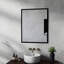 Miroir noir en aluminium durable de 24 pouces pour les salles de bain compactes, design élégant et moderne avec une réflexion claire-406053568-406053582
