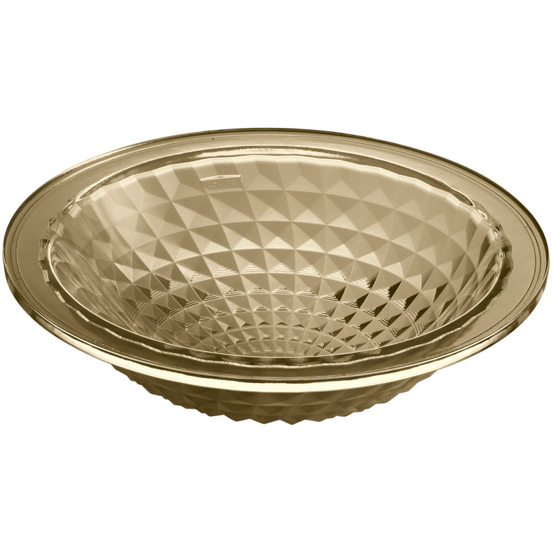 Kohler Kallos, Artist Editions Oval Glass Undermount Bathroom Sink, Translucent Sandalwood