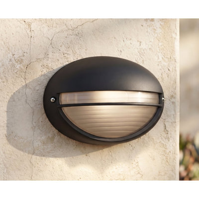 Streamline Black Outdoor Bulkhead Light