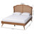 Calcote Mid-Century Brown Platform Bed-1556789536