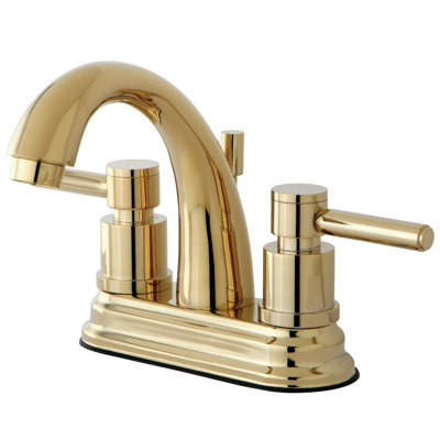 South Beach Centerset Bathroom Faucet with Drain Assembly