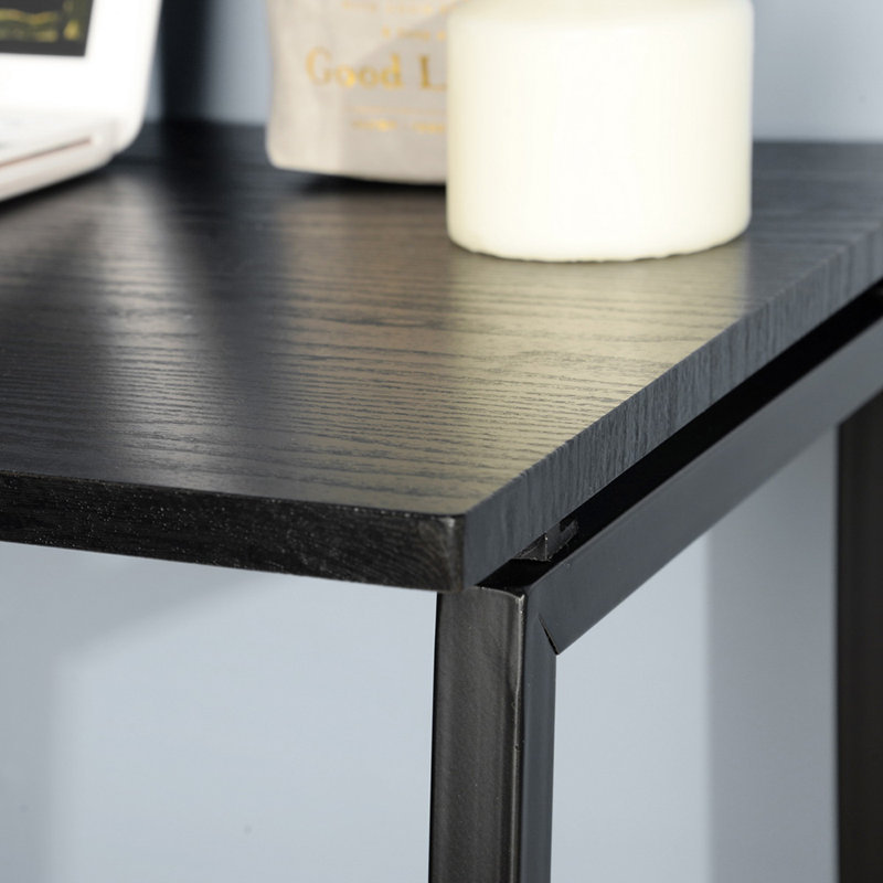 Nixon Metal Base Writing Desk, Black