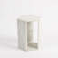 Table d'appoint hexagonale en marbre naturel blanc-364920326